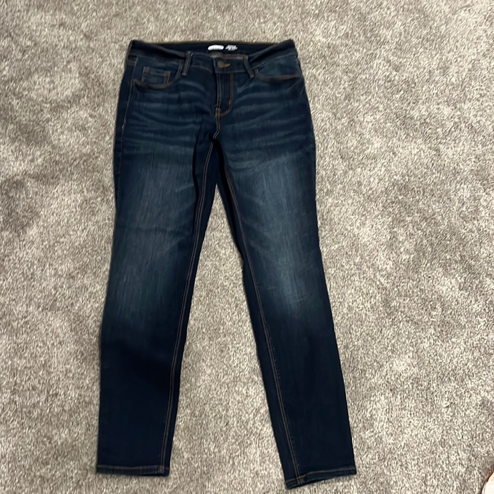 Dark blue jeans
